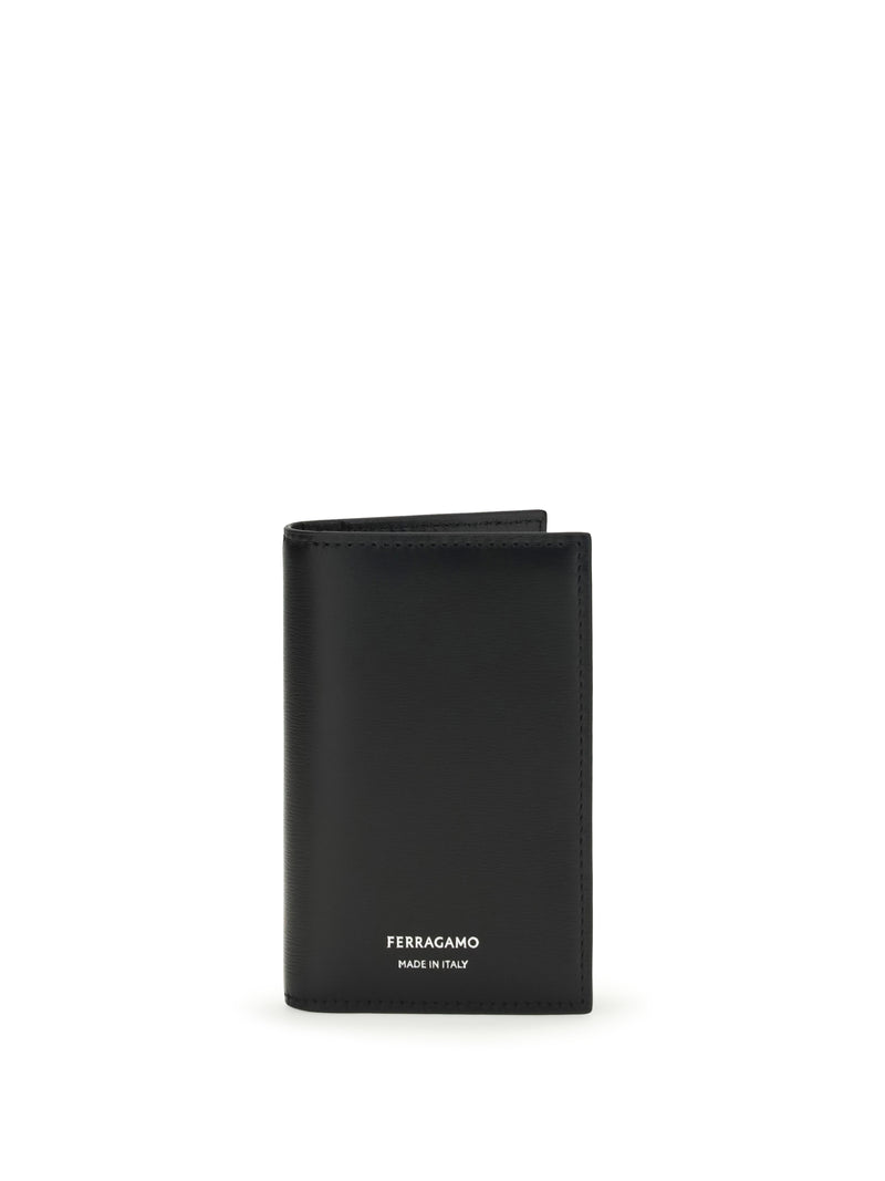Ferragamo Ferragamo Gancini Organizer Wallet Nero - World Class Fashion