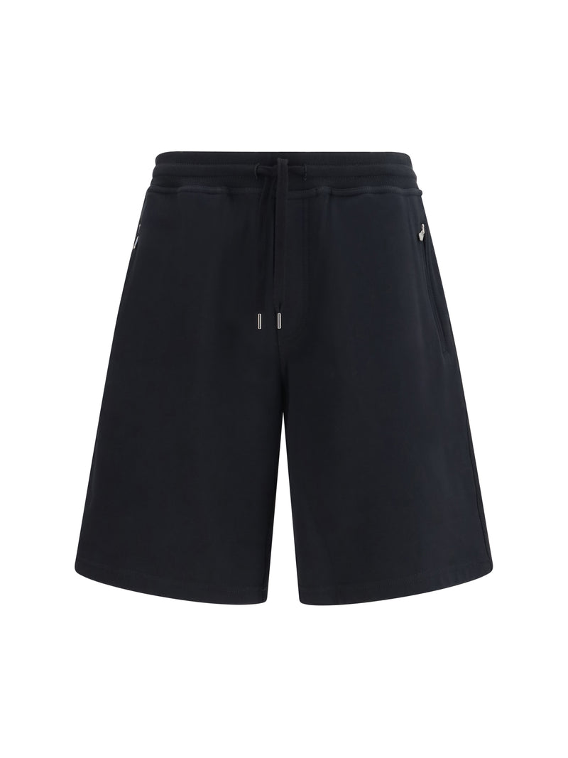 Brunello Cucinelli Brunello Cucinelli Cotton Jogging Shorts Nero Men - World Class Fashion