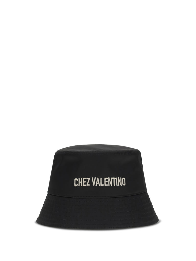 Valentino Garavani Valentino Garavani Chez Valentino Bucket Hat Nero/Burro - World Class Fashion