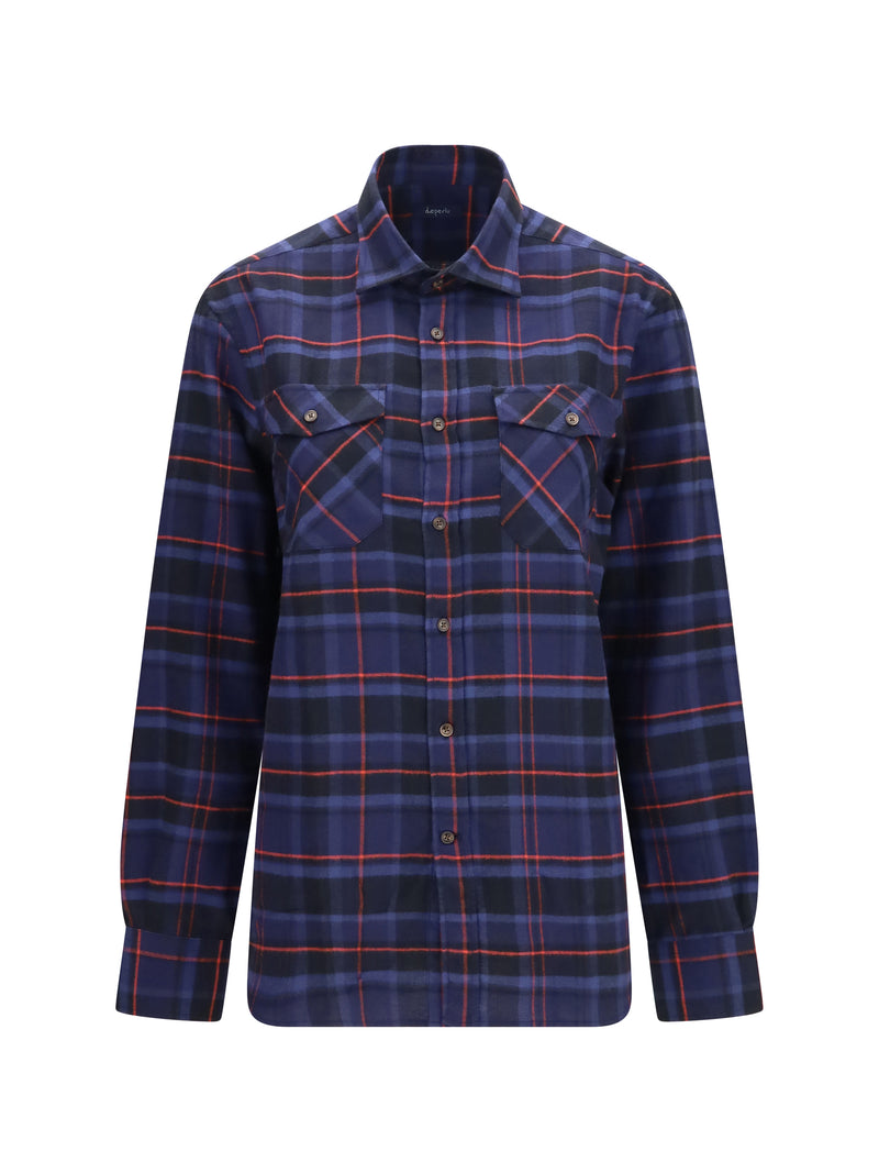 Deperlu Deperlu Raymond Checked Shirt Blue Men - World Class Fashion