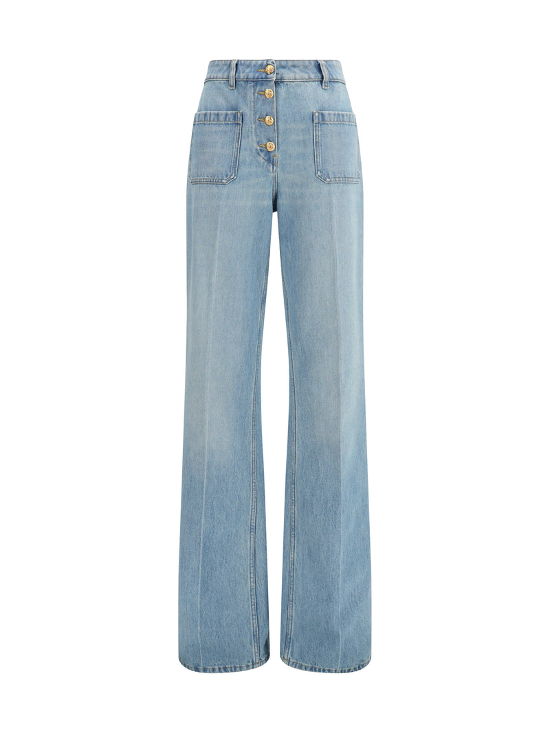 Valentino Valentino Chez Valentino Cotton Jeans Denim Blue - World Class Fashion