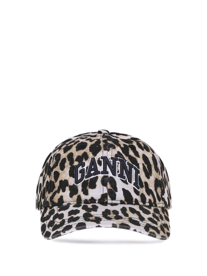 Ganni Ganni Leopard Baseball Hat - World Class Fashion