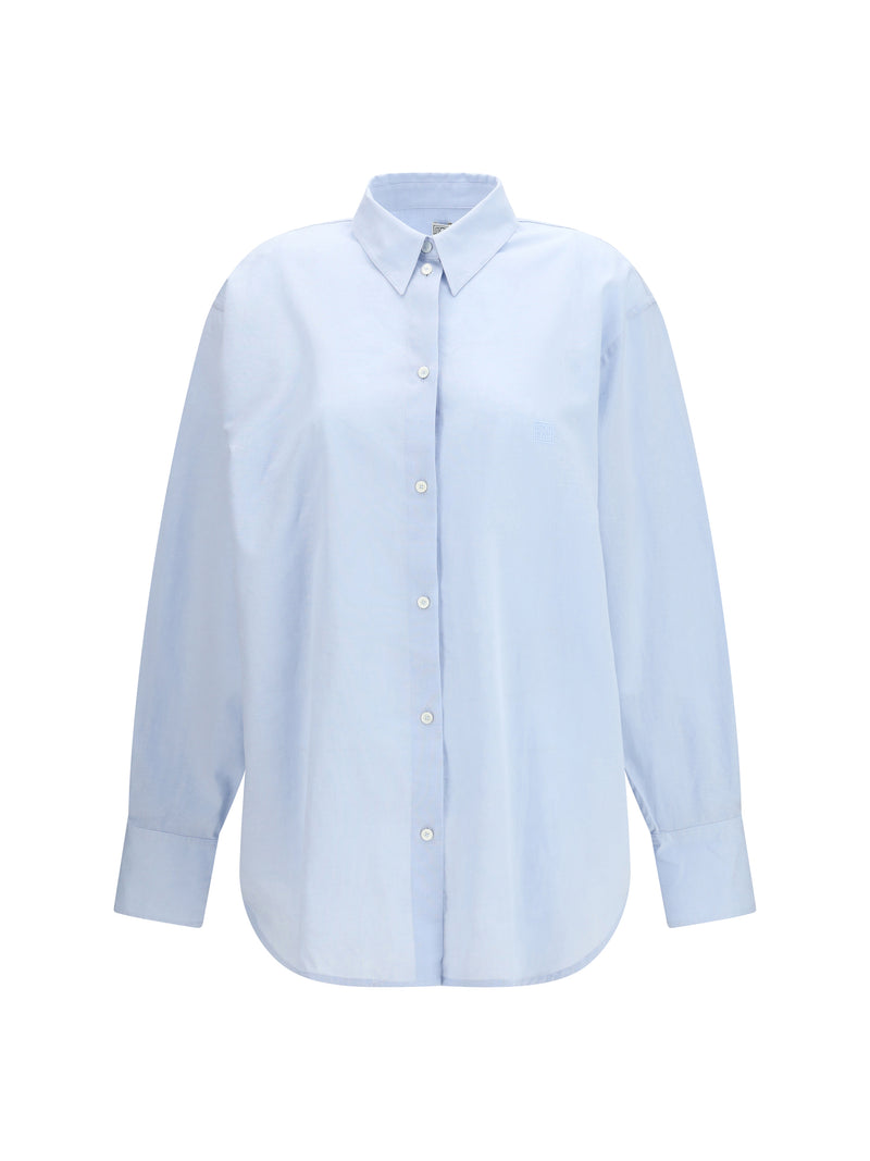 Toteme Toteme Oversized Summer Shirt Sky Women - World Class Fashion