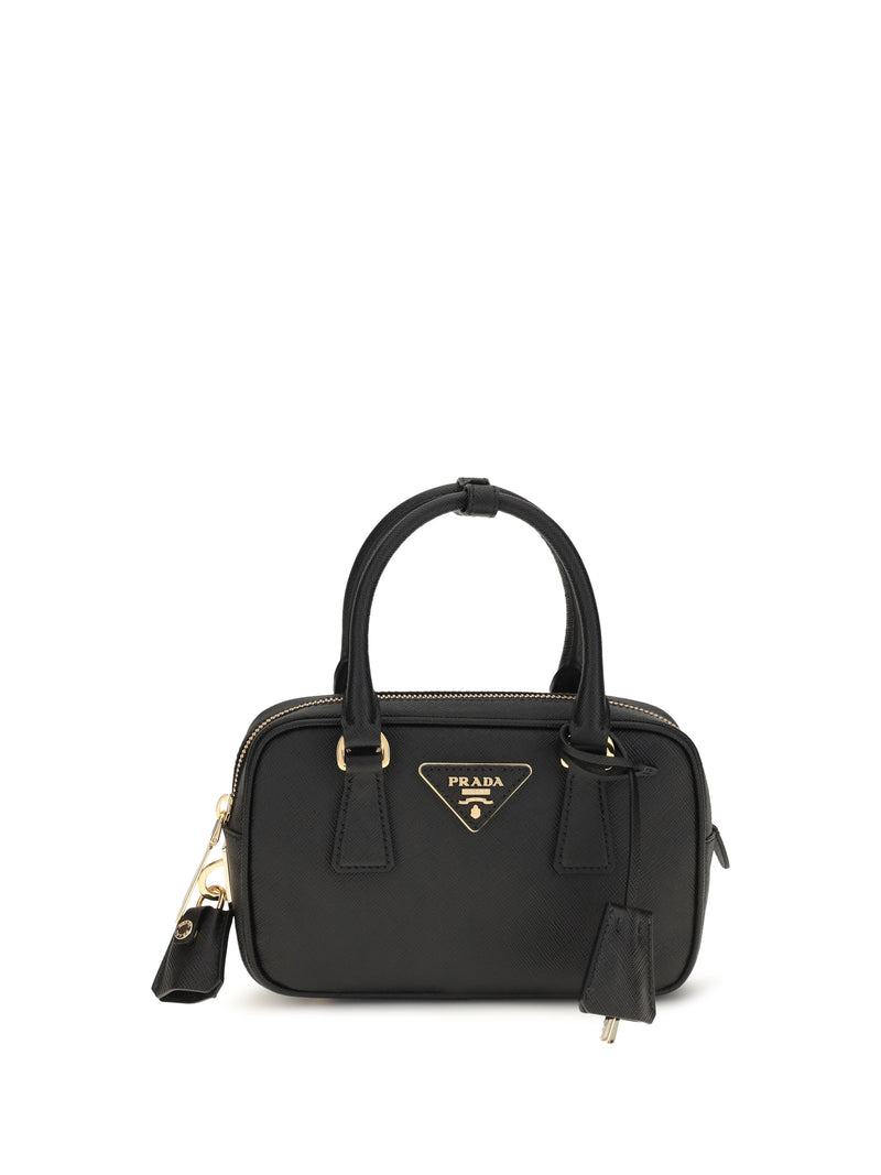 Prada Prada Saffiano Leather Handbag Nero Women - World Class Fashion