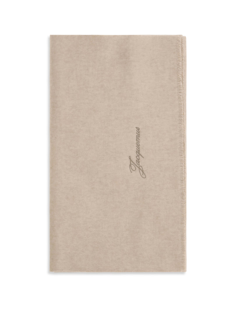 Jacquemus Jacquemus Tailleur Wool Scarf Beige Men - World Class Fashion