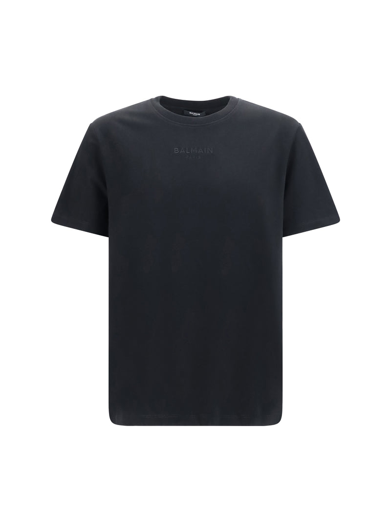 Balmain Balmain Embroidered Logo T-shirt Black Men - World Class Fashion