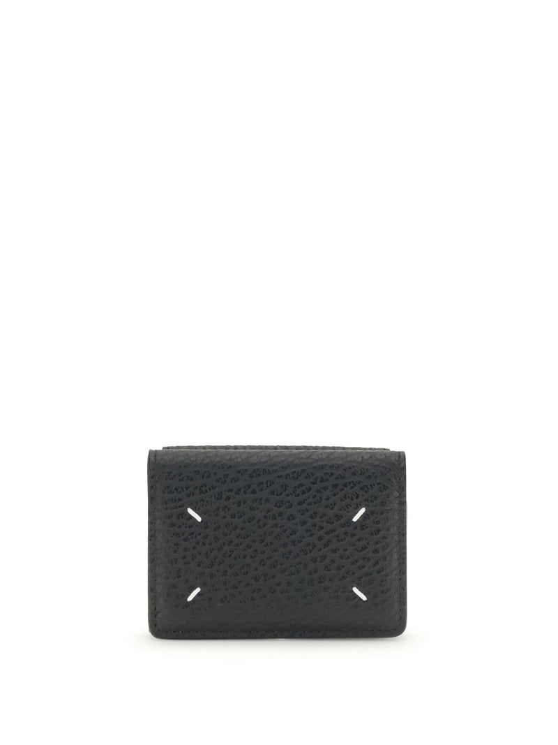 Margiela Margiela Wallet With White Stitch - World Class Fashion