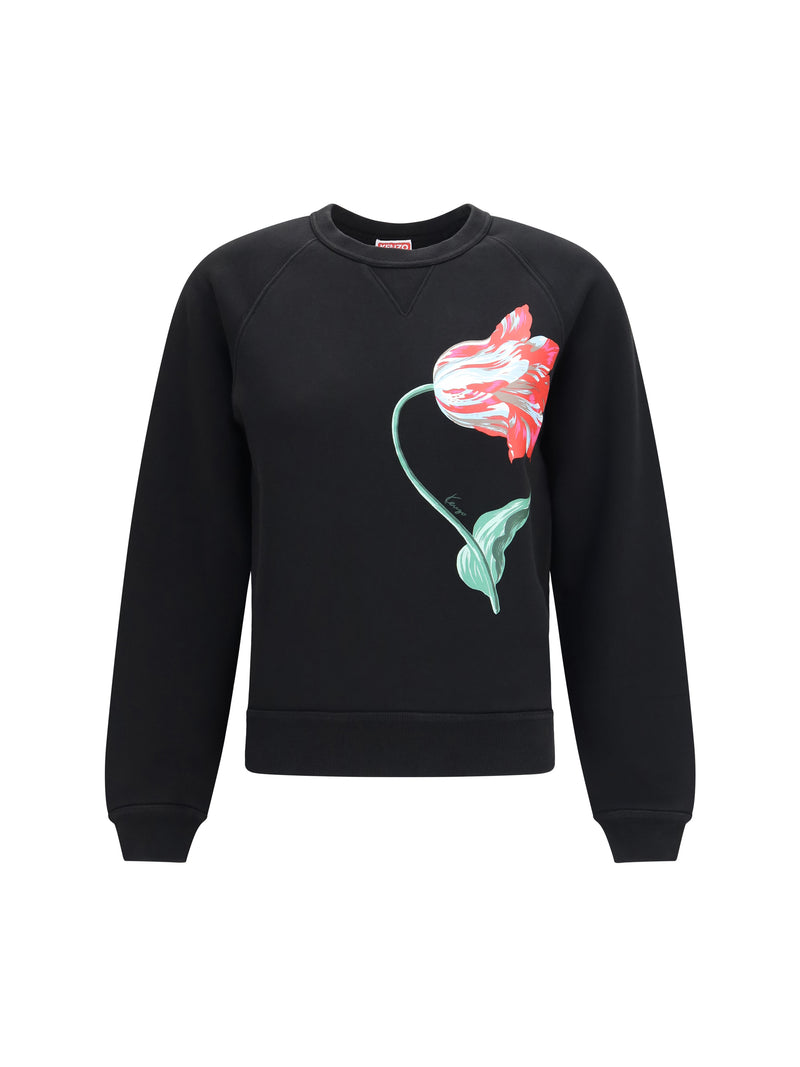 Kenzo Kenzo Tulip Cotton Sweatshirt Black Women - World Class Fashion