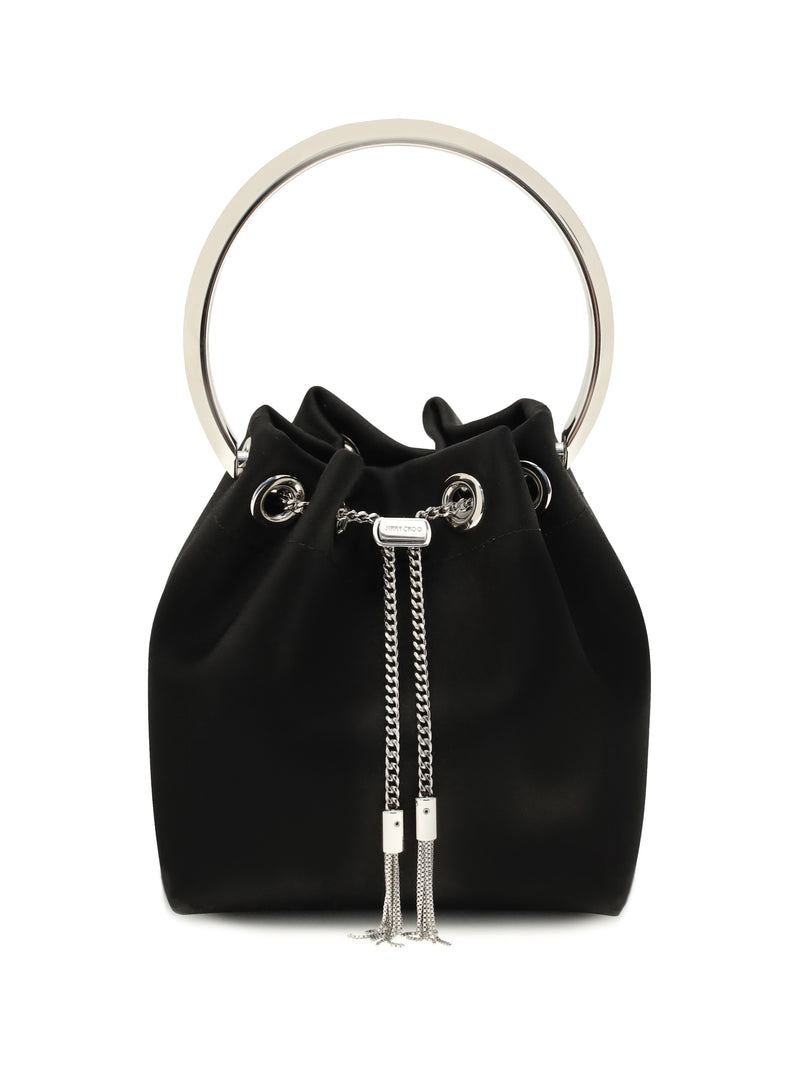 Jimmy Choo Jimmy Choo Bon Bon Bucket Bag Black/Silver - World Class Fashion