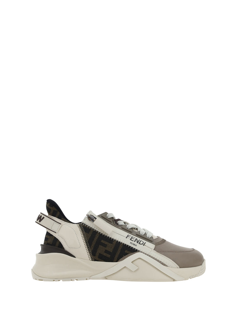 Fendi Fendi Flow Running Sneakers Corda+Tab.Nero+B.Ice - World Class Fashion