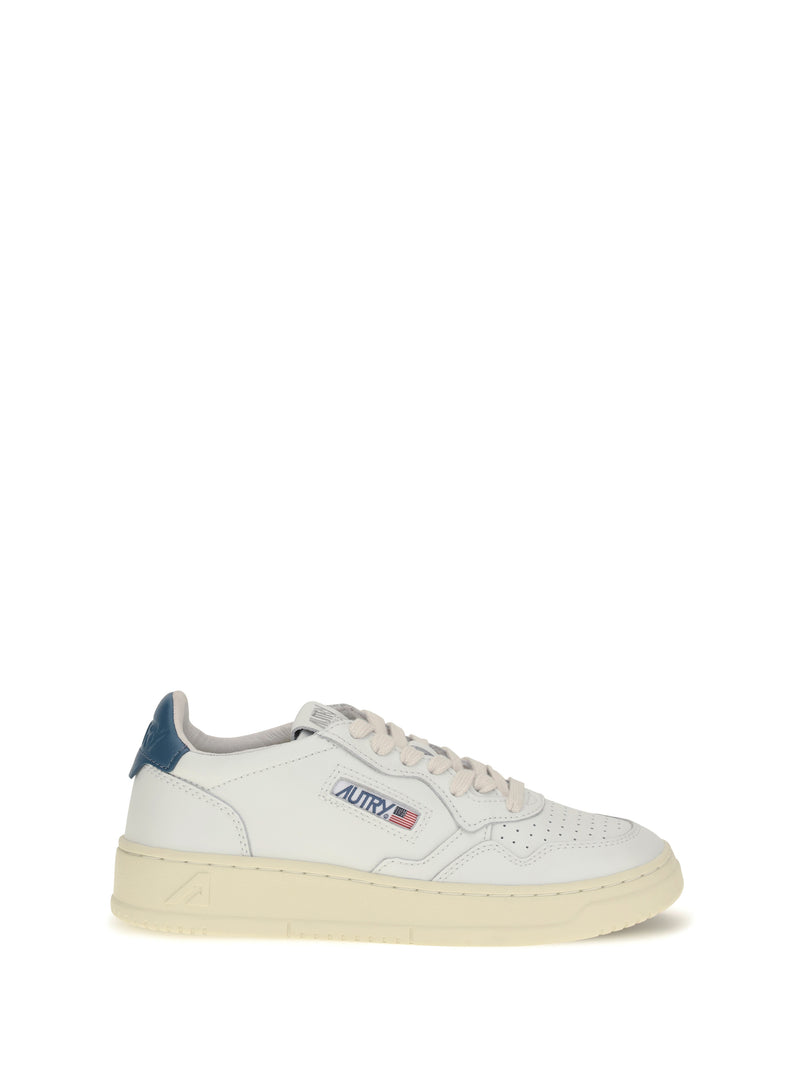 Autry Autry Medialist Low Sneakers White/Mallard Blue - World Class Fashion