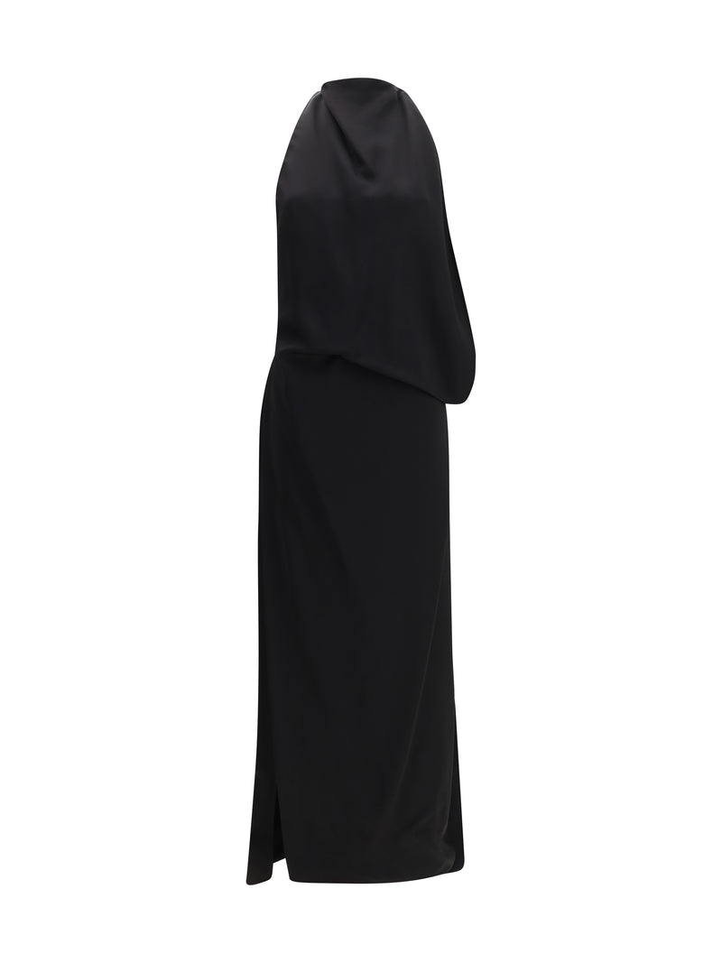 Max Mara Sportmax Max Mara Sportmax Vestido Largo Dolmen Negro - World Class Fashion