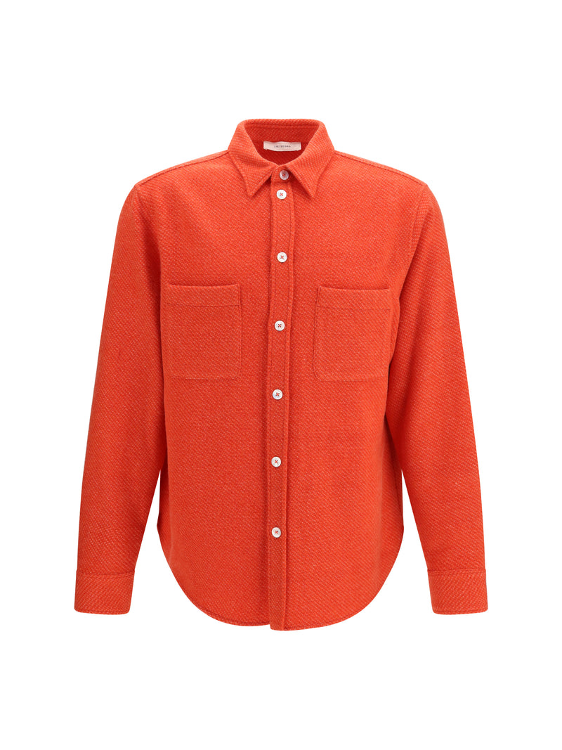 Umit Benan Umit Benan Trutz Cashmere Shirt Tomato - World Class Fashion