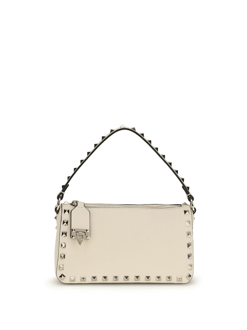 Valentino Garavani Valentino Garavani Rockstud Shoulder Bag Light Ivory - World Class Fashion
