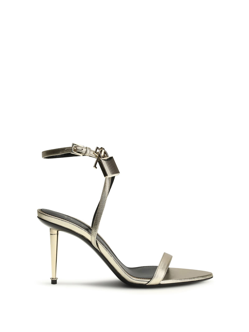 Tom Ford Tom Ford Padlock Sandals Pale Gold Women - World Class Fashion