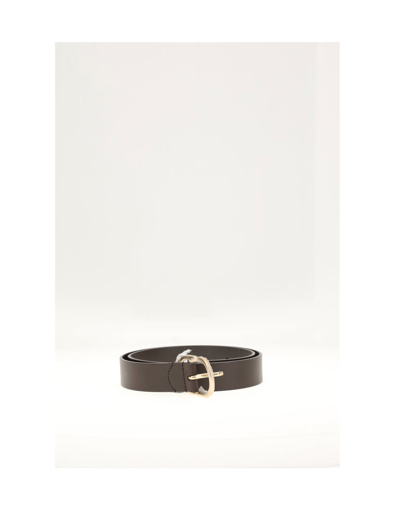Dior Homme Dior Homme Men's Leather Belt Dark Brown - World Class Fashion