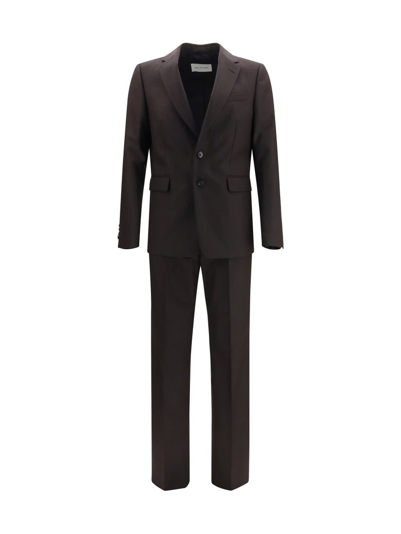 Dries Van Noten Dries Van Noten Chevron Wool Suit - World Class Fashion