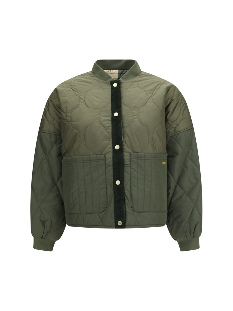 Barbour Barbour Reversible Quilted Ravenshill Jacket Olive/Fern - World Class Fashion