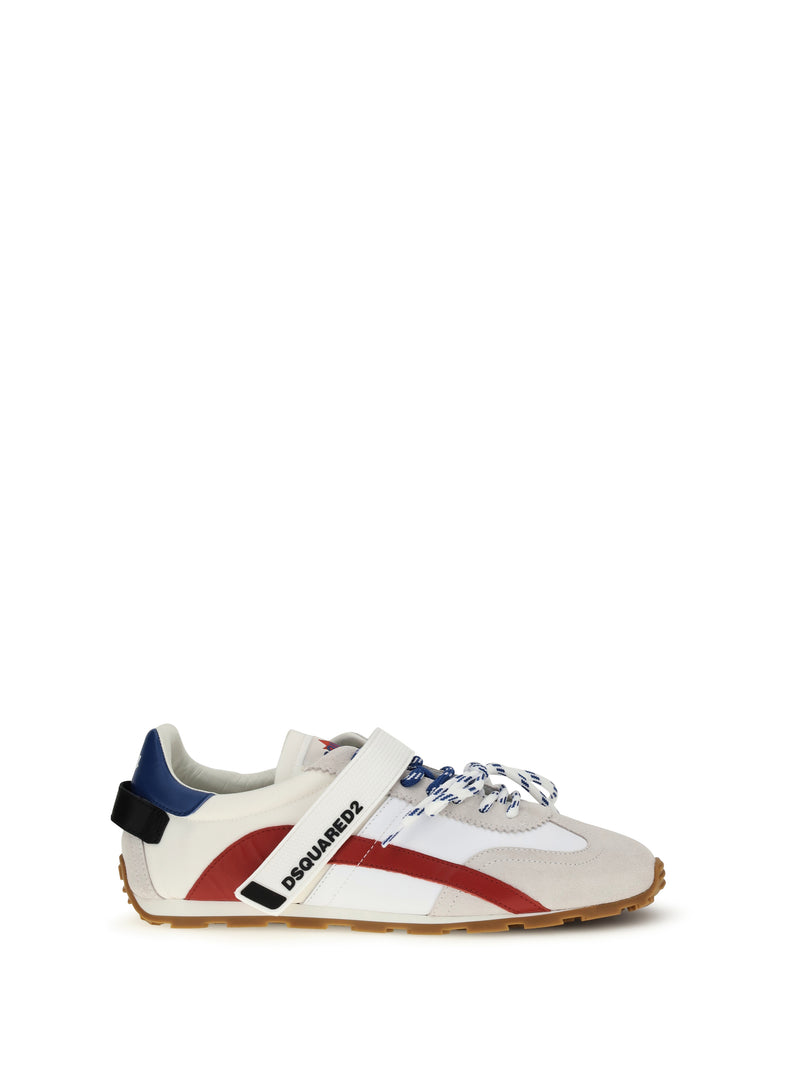 Dsquared2 Dsquared2 DC-642 Sneakers Bianco Rosso Blu - World Class Fashion