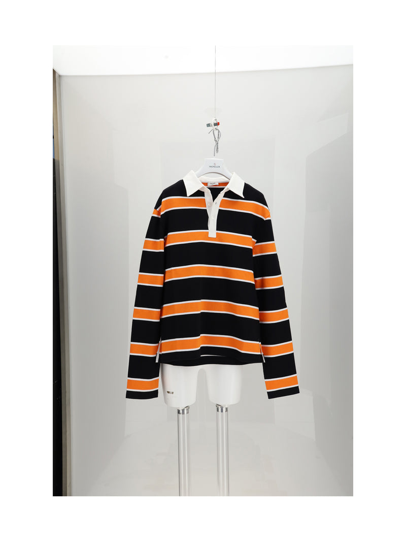 Celine Celine Polo Shirt Black/White/Orange - World Class Fashion