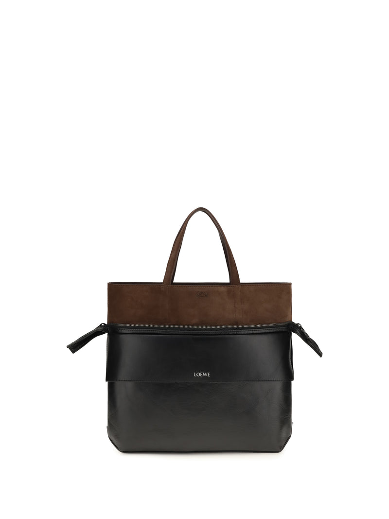 Loewe Loewe Small Switch Tote Bag Black/Espresso - World Class Fashion