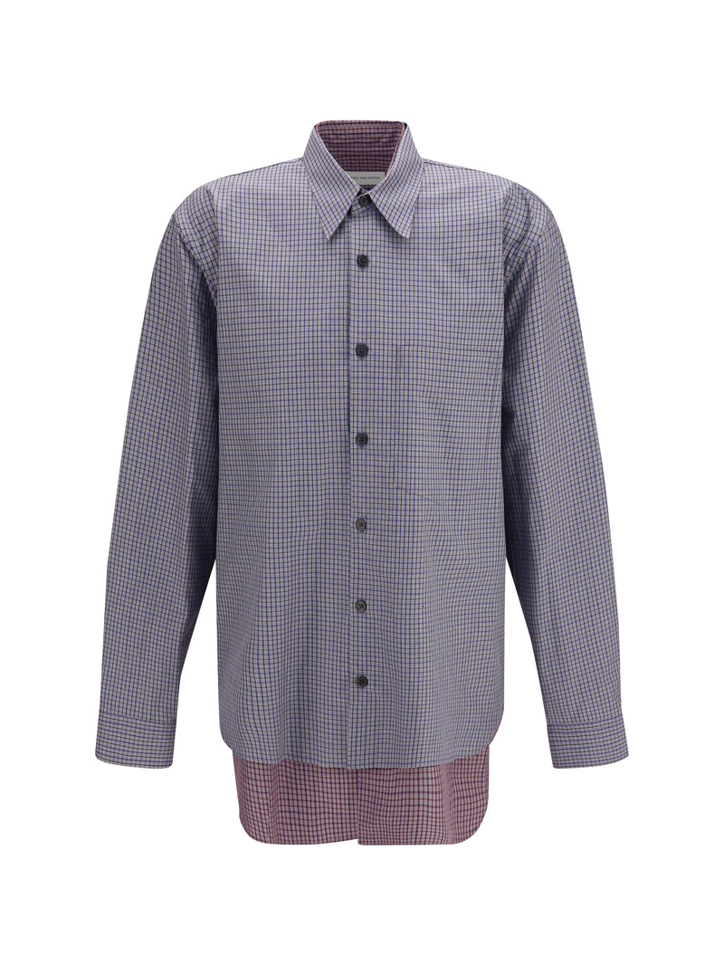 Dries Van Noten Dries Van Noten Camber Double-layer Shirt Navy - World Class Fashion