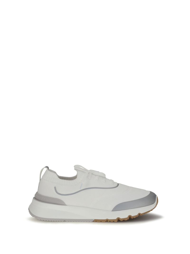 Brunello Cucinelli Brunello Cucinelli Techno Cotton Knit Sneakers Runners - World Class Fashion