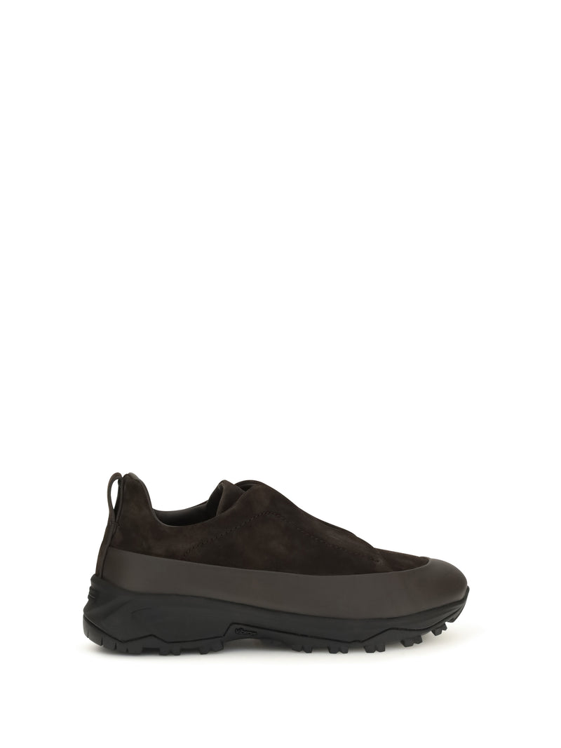 Zegna Zegna Triple Stitch Monte Leather Suede Sneakers E2 - World Class Fashion