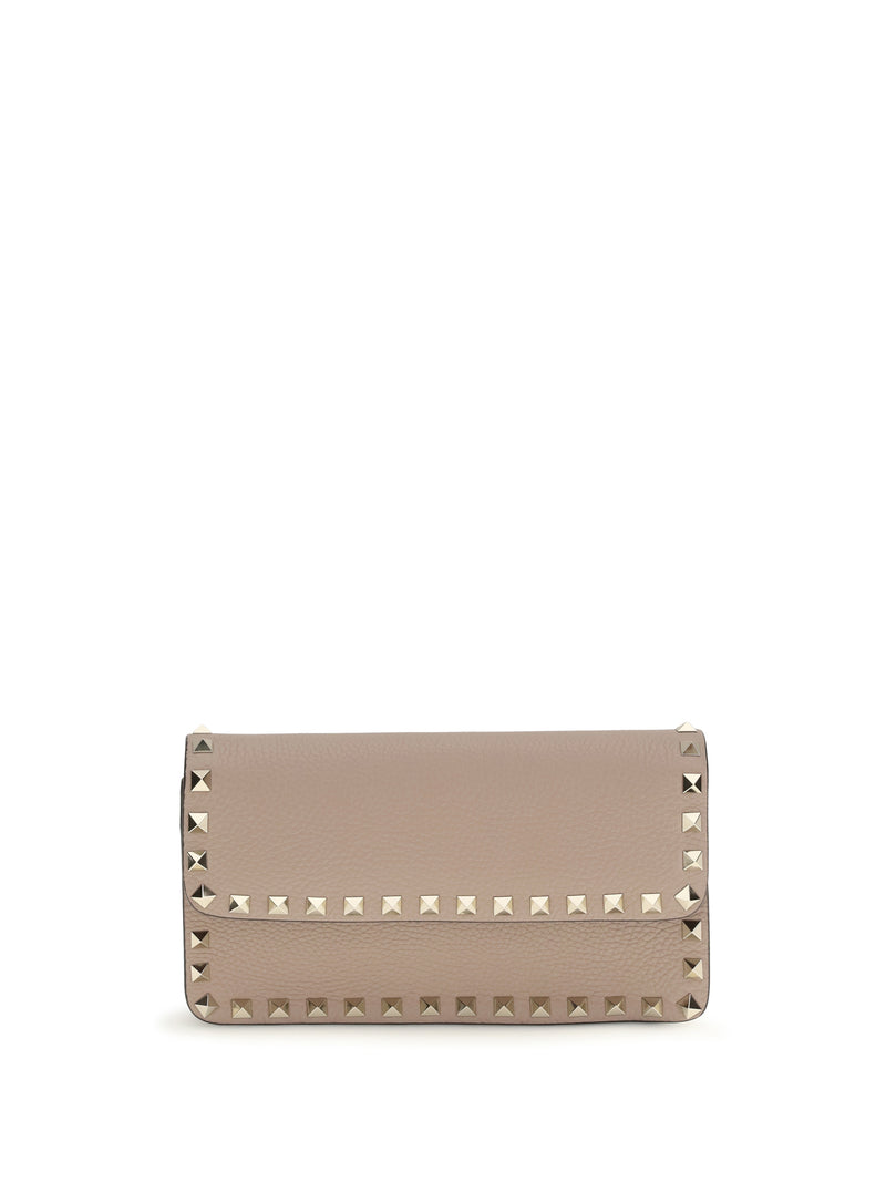 Valentino Garavani Valentino Garavani Rockstud Wallet Bag Poudre - World Class Fashion