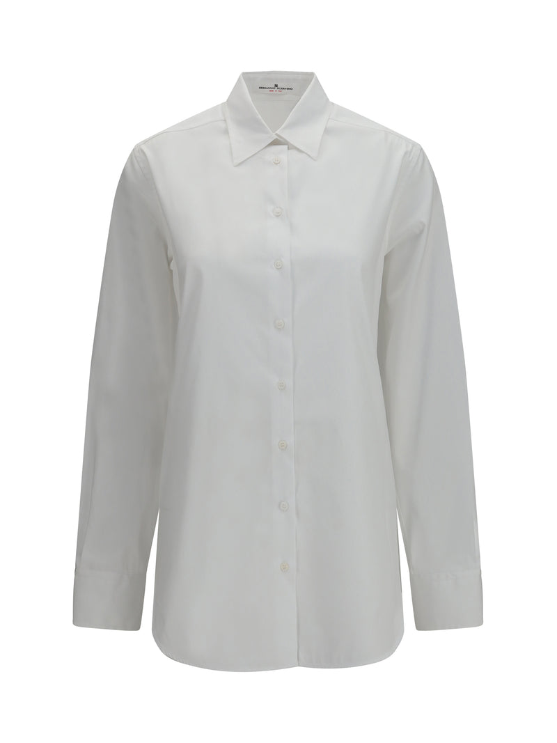 Ermanno Scervino Ermanno Scervino Cotton Shirt Bright White Women - World Class Fashion