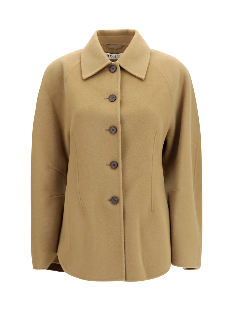 Rohe Rohe Sculptural Oversized-sleeve Jacket Camel - World Class Fashion