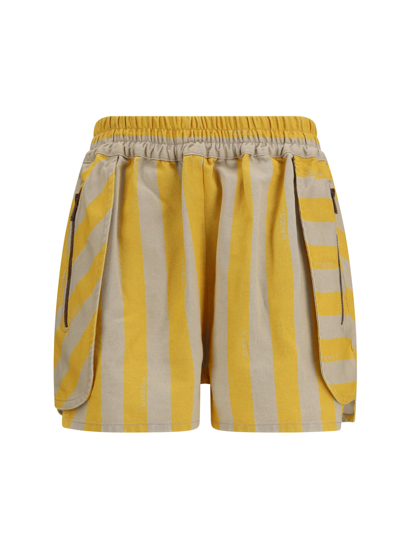 Fendi Fendi Pequin Striped Shorts Ginestra Women - World Class Fashion