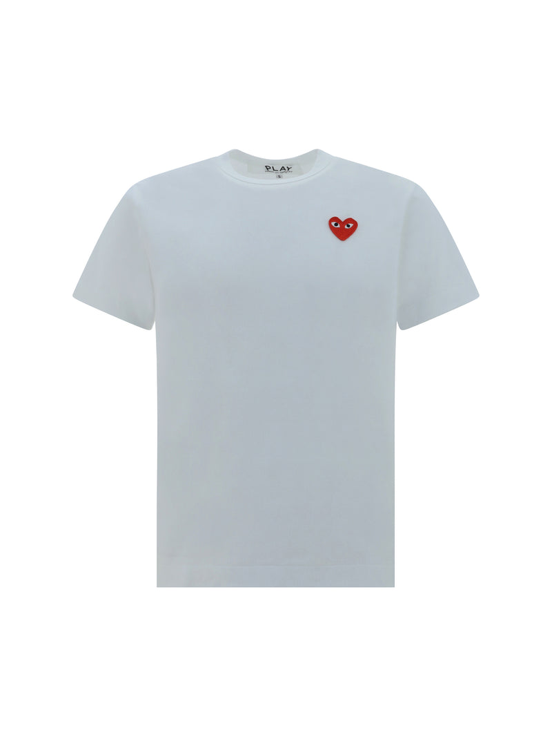 Comme Des Garçons Play Comme Des Garçons Play Cotton T-shirt White Men - World Class Fashion