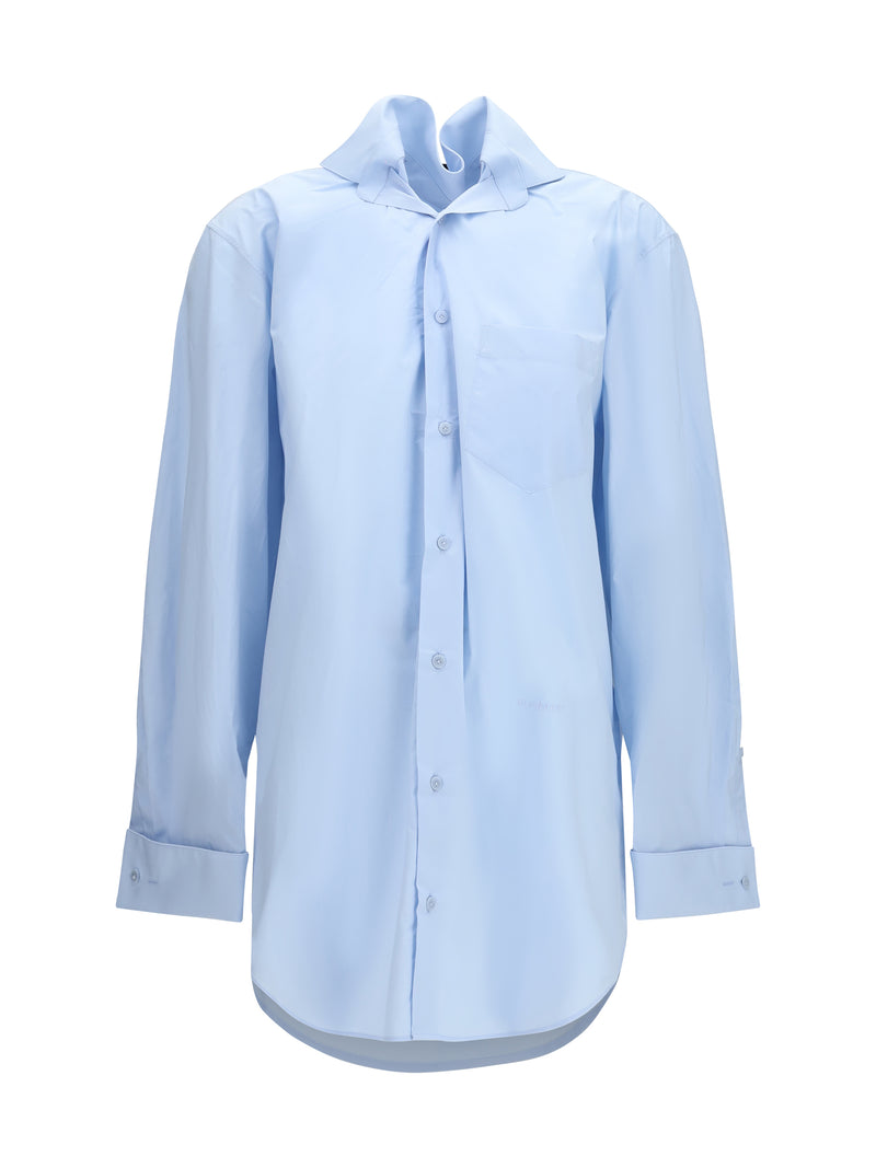 Alainpaul Alainpaul Elasticated Collar Shirt Blue - World Class Fashion