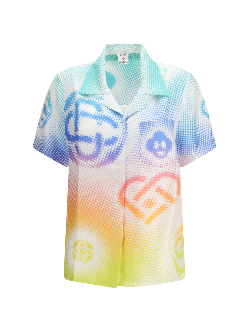 Casablanca Casablanca Halftone Logo Short-sleeve Shirt Halftone Logo - World Class Fashion