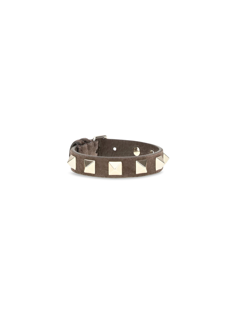 Valentino Garavani Valentino Garavani Rockstud Bracelet Ebony Brown - World Class Fashion