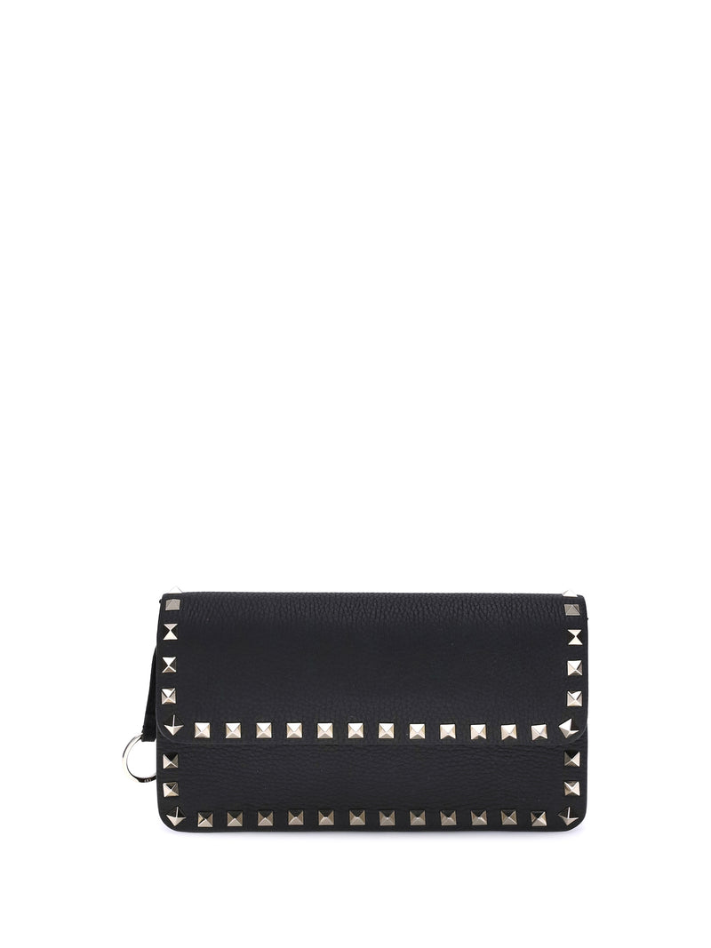 Valentino Garavani Valentino Garavani Rockstud Wallet Bag Nero - World Class Fashion