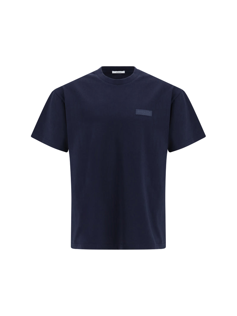 Givenchy Givenchy Cotton T-shirt With Logo Patch Dark Navy - World Class Fashion
