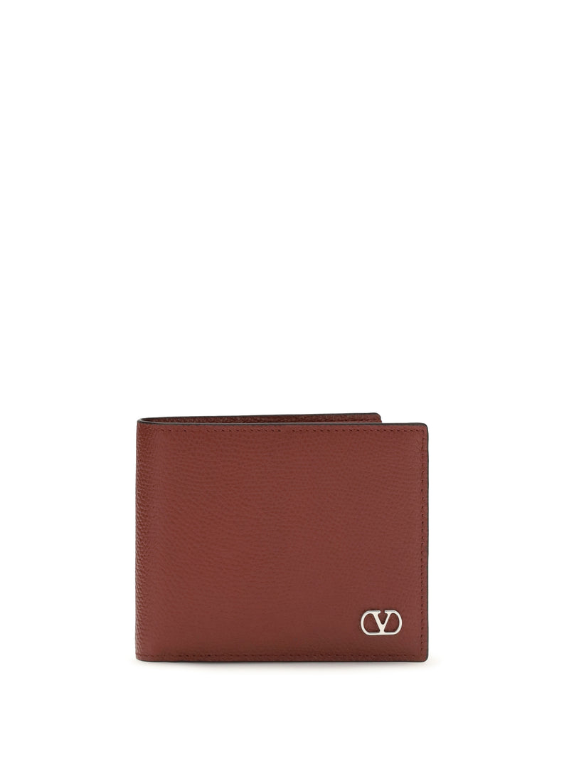 Valentino Garavani Valentino Garavani VLogo Signature Wallet Blood Red - World Class Fashion
