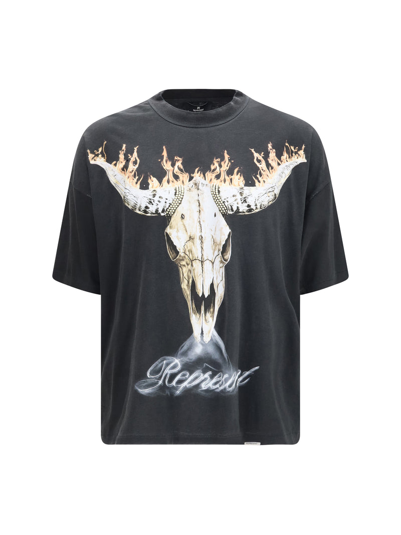 Represent Represent British Cowboys T-shirt Stained Black - World Class Fashion