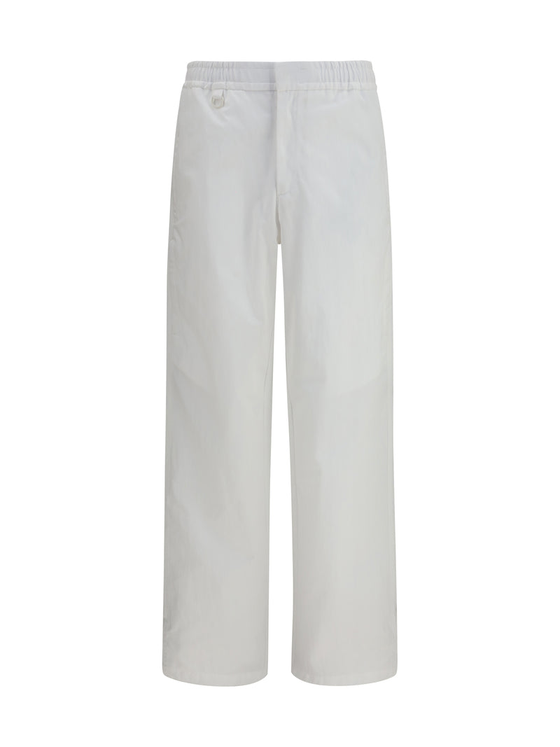 Laminar Laminar Straight Leg Pants Tech Cotton Twill Bianco - World Class Fashion