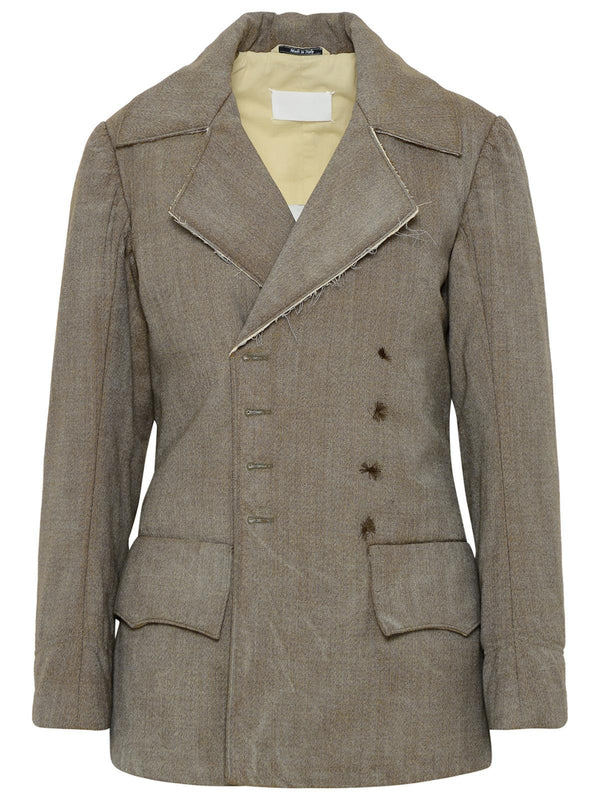 Maison Margiela Beige Wool Jacket