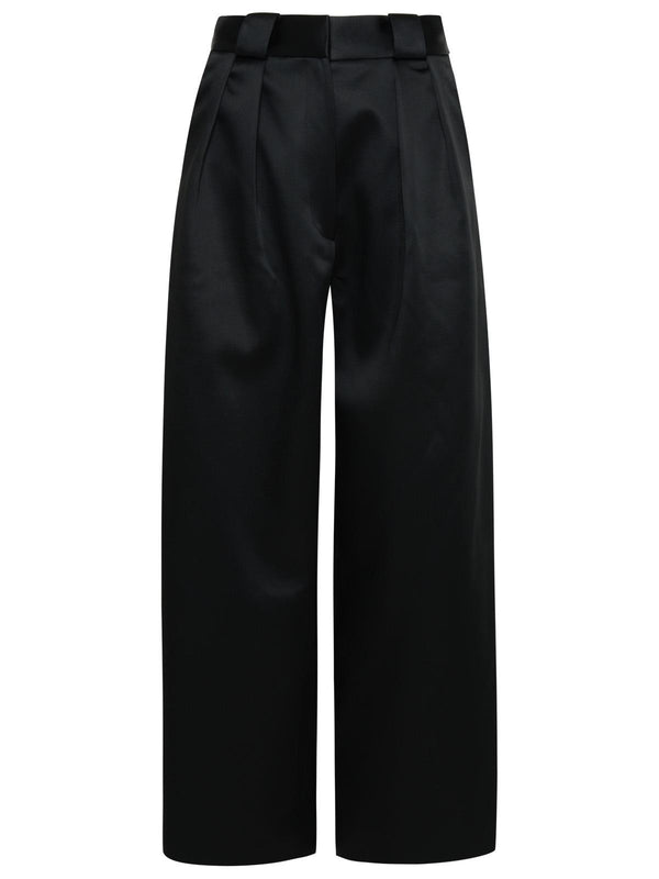 Khaite Rico Black Wool Blend Trousers