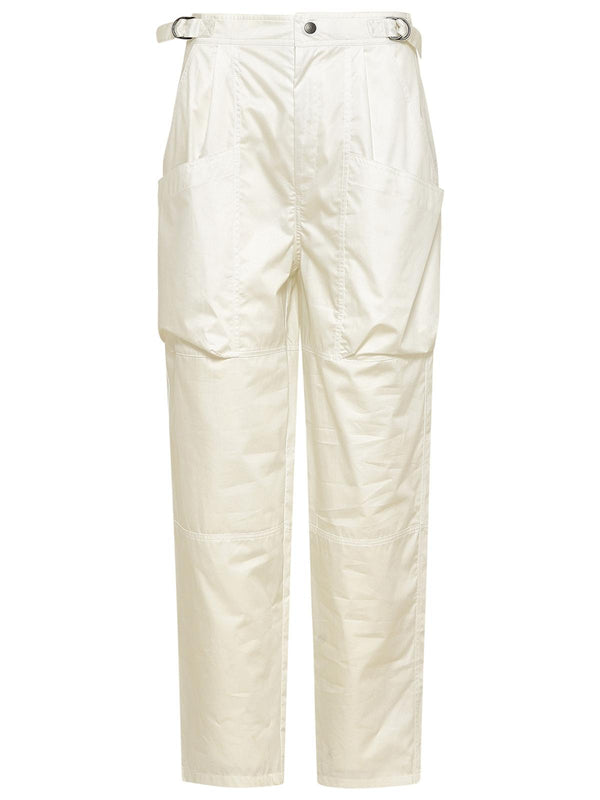 Isabel Marant Ecru Cotton Florine Pants