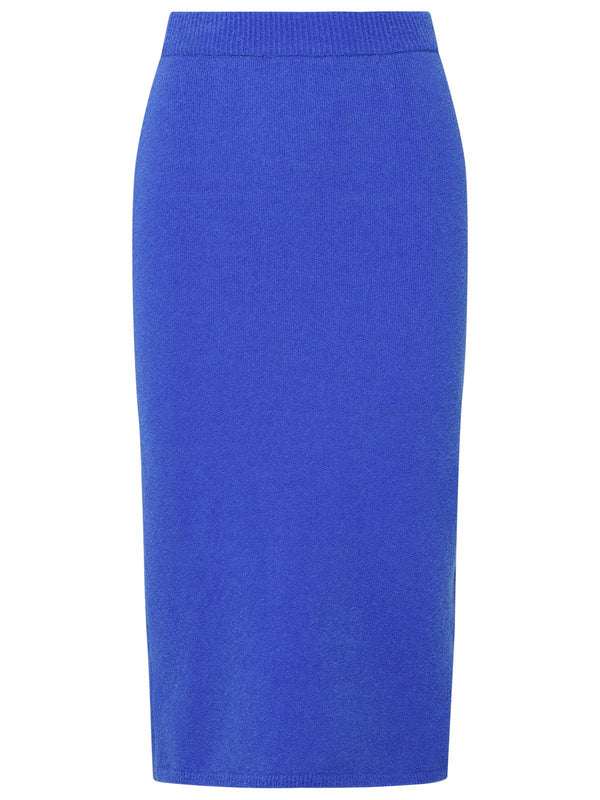 Nanushka Blue Wool Blend Skirt