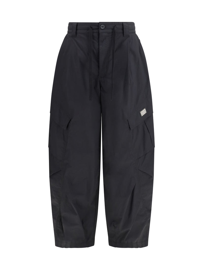 Dolce & Gabbana Dolce & Gabbana Cotton Gabardine Pants Nero - World Class Fashion