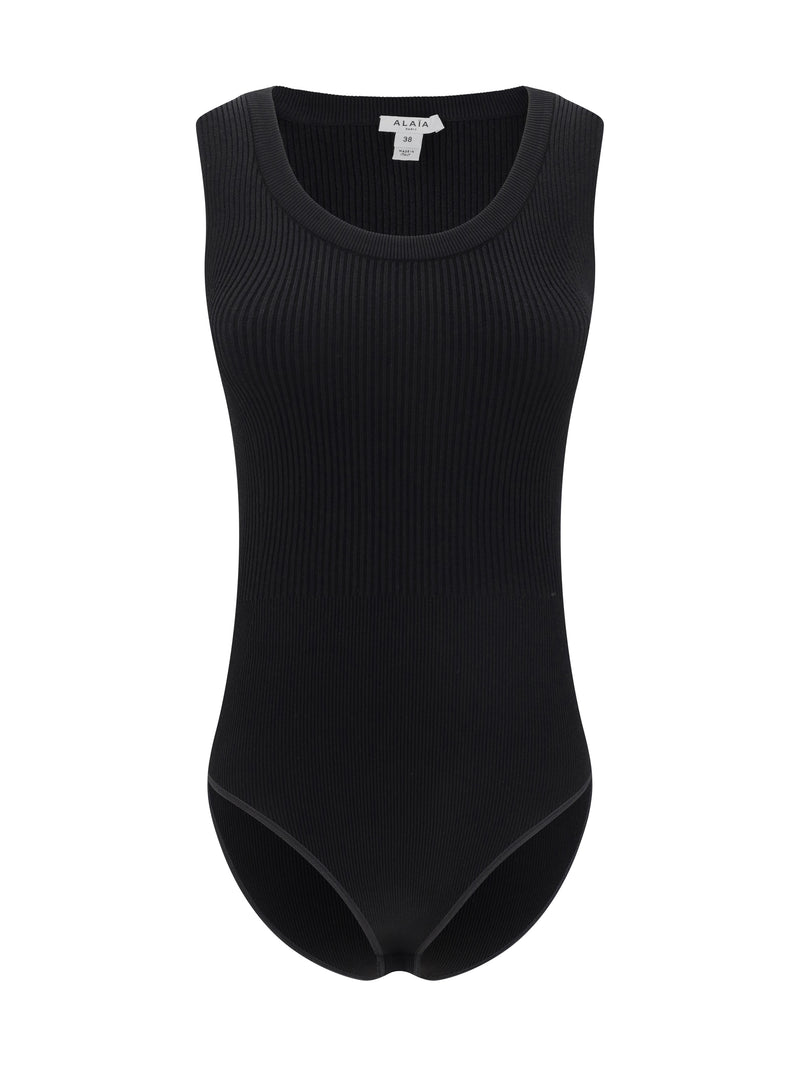 Alaia Alaïa Ribbed Design Bodysuit - World Class Fashion