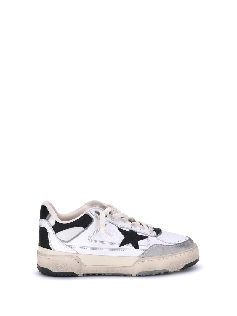 Golden Goose Golden Goose Forty2 Sneakers White/Black/Beige - World Class Fashion