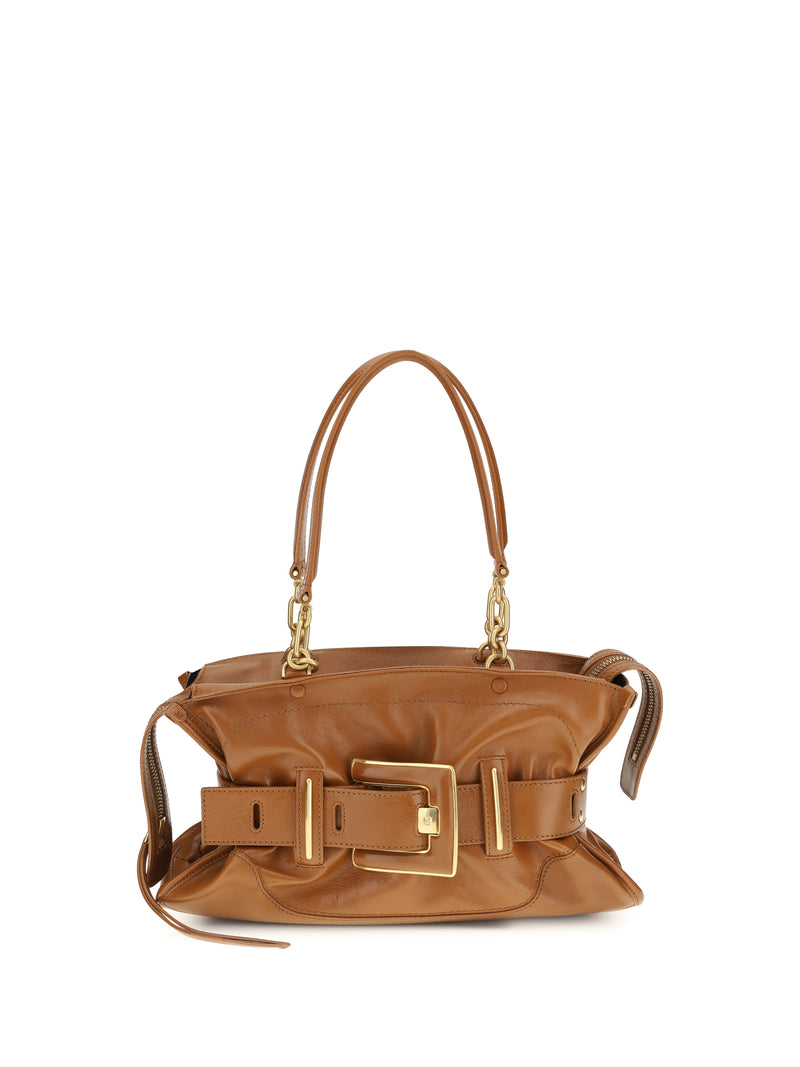 Balmain Balmain Anthem Bag in Calfskin Caramel - World Class Fashion