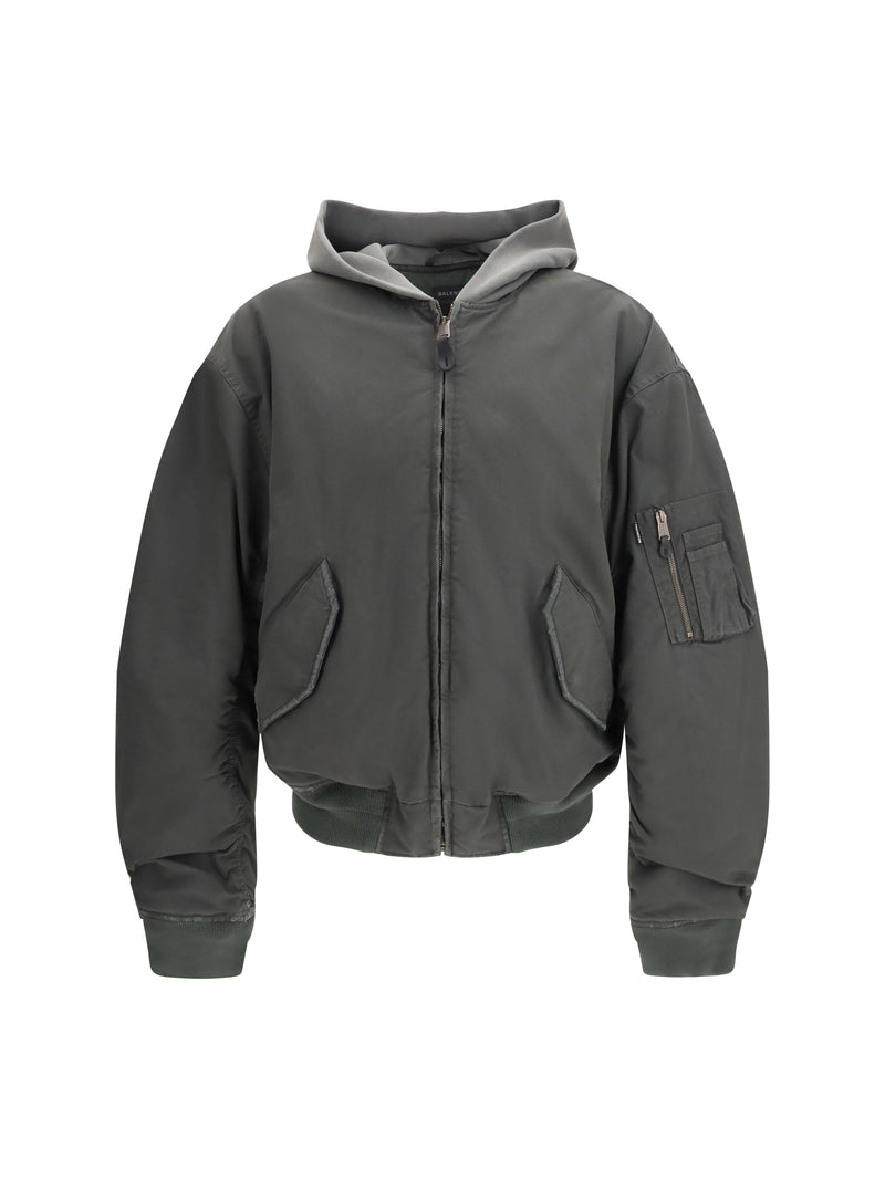 Balenciaga Balenciaga Standard Bomber Jacket Anthracite - World Class Fashion